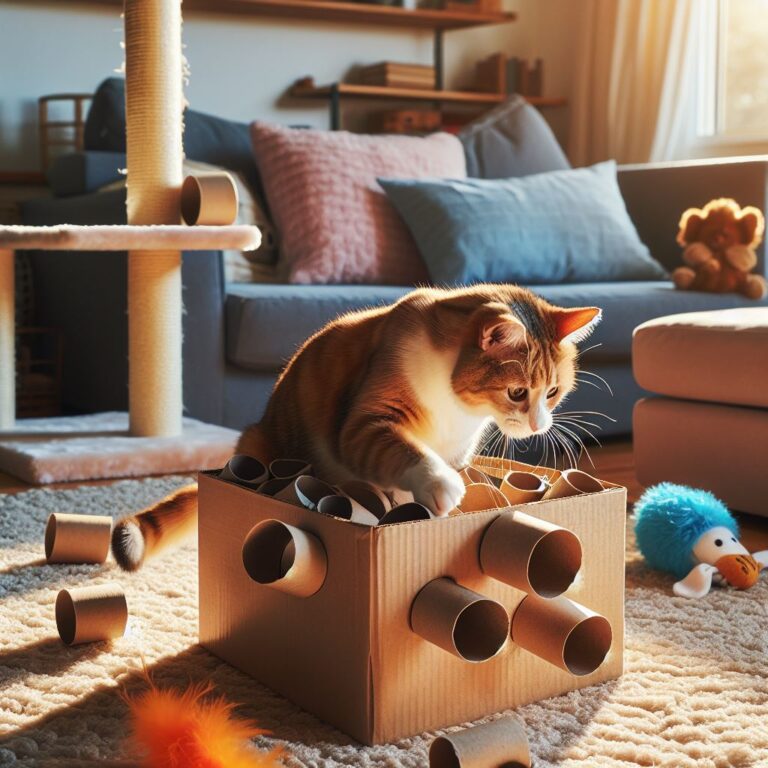 How to Build a DIY Cat Puzzle Feeder Featured Image